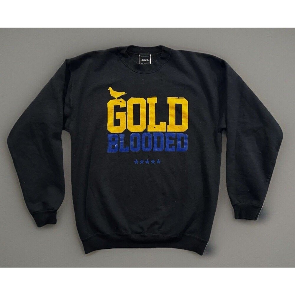 Adapt San Francisco Gold Blooded Hoodie Mens Medium Black Golden State Warriors